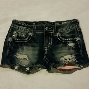 MissMe Blue jean shorts